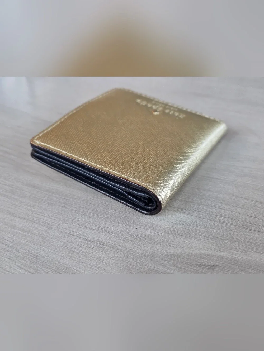 Kate Spade Metallic Gold Bifold Wallet